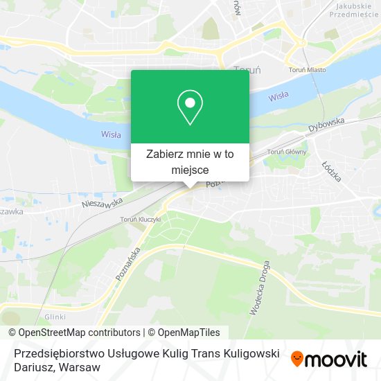 Mapa Przedsiębiorstwo Usługowe Kulig Trans Kuligowski Dariusz