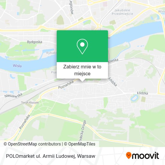 Mapa POLOmarket ul. Armii Ludowej