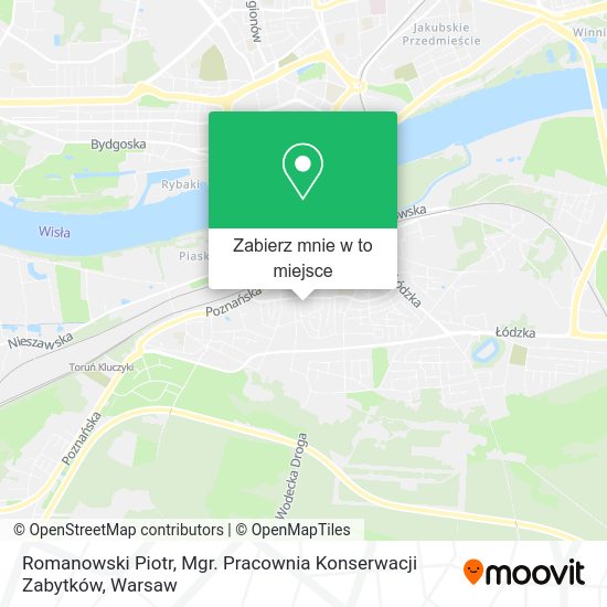 Mapa Romanowski Piotr, Mgr. Pracownia Konserwacji Zabytków