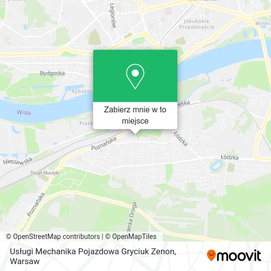 Mapa Usługi Mechanika Pojazdowa Gryciuk Zenon