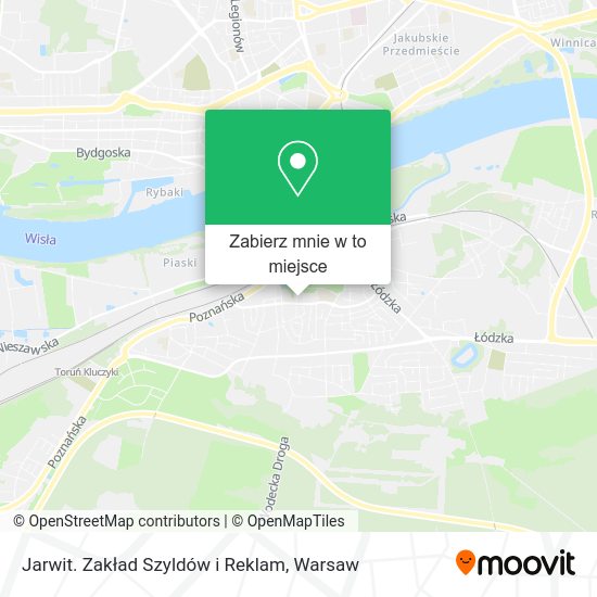 Mapa Jarwit. Zakład Szyldów i Reklam