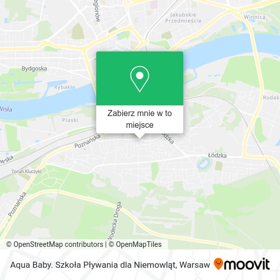 Mapa Aqua Baby. Szkoła Pływania dla Niemowląt