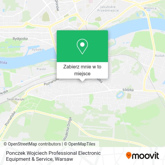 Mapa Ponczek Wojciech Professional Electronic Equipment & Service