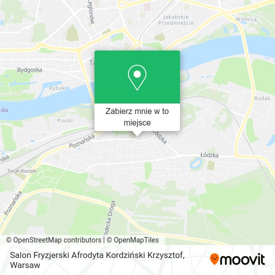 Mapa Salon Fryzjerski Afrodyta Kordziński Krzysztof