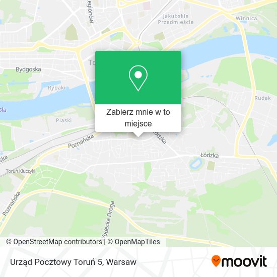 Mapa Urząd Pocztowy Toruń 5