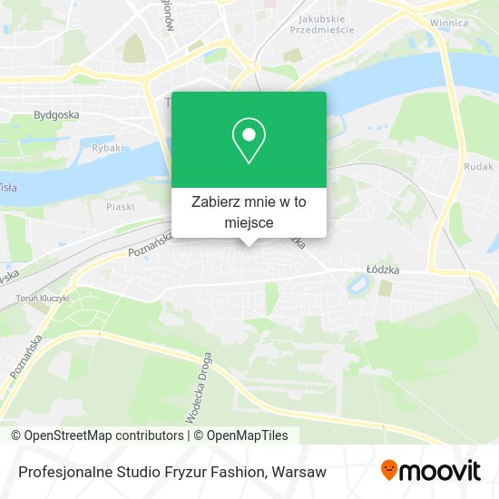 Mapa Profesjonalne Studio Fryzur Fashion