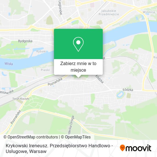 Mapa Krykowski Ireneusz. Przedsiębiorstwo Handlowo - Usługowe