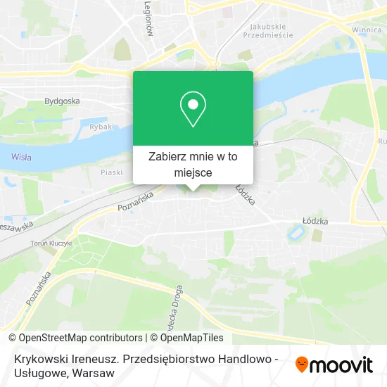 Mapa Krykowski Ireneusz. Przedsiębiorstwo Handlowo - Usługowe