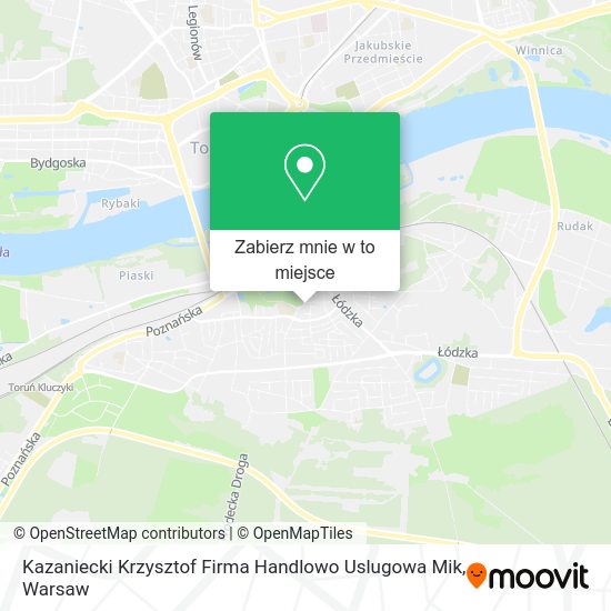 Mapa Kazaniecki Krzysztof Firma Handlowo Uslugowa Mik