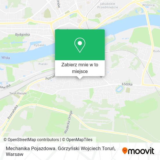 Mapa Mechanika Pojazdowa. Górzyński Wojciech Toruń