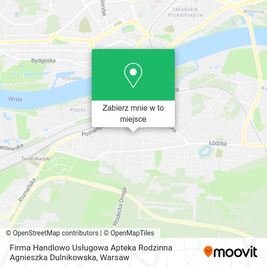 Mapa Firma Handlowo Usługowa Apteka Rodzinna Agnieszka Dulnikowska