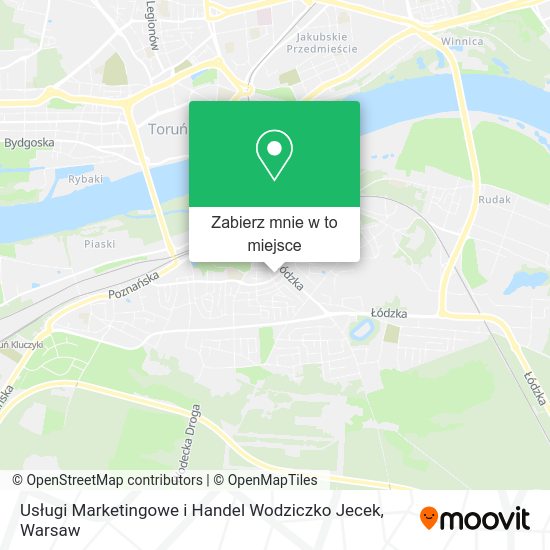 Mapa Usługi Marketingowe i Handel Wodziczko Jecek