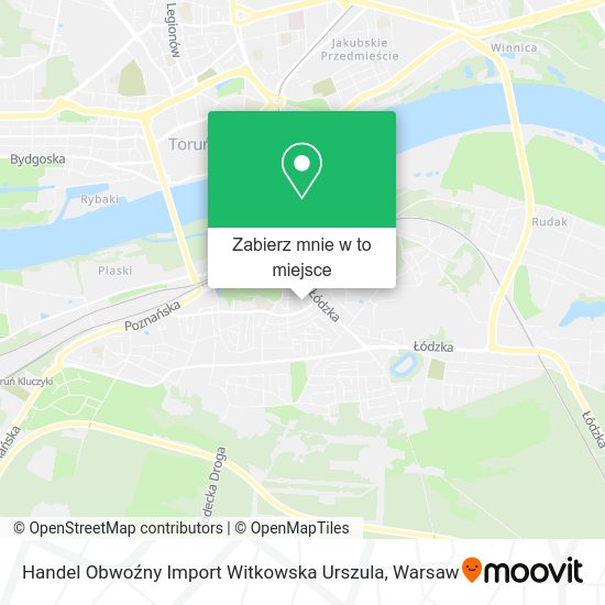 Mapa Handel Obwoźny Import Witkowska Urszula