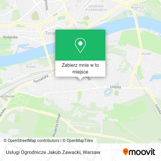 Mapa Usługi Ogrodnicze Jakub Zawacki