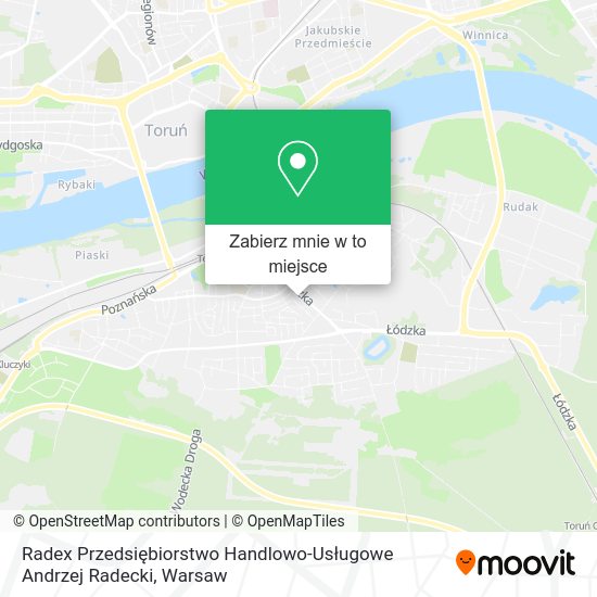 Mapa Radex Przedsiębiorstwo Handlowo-Usługowe Andrzej Radecki