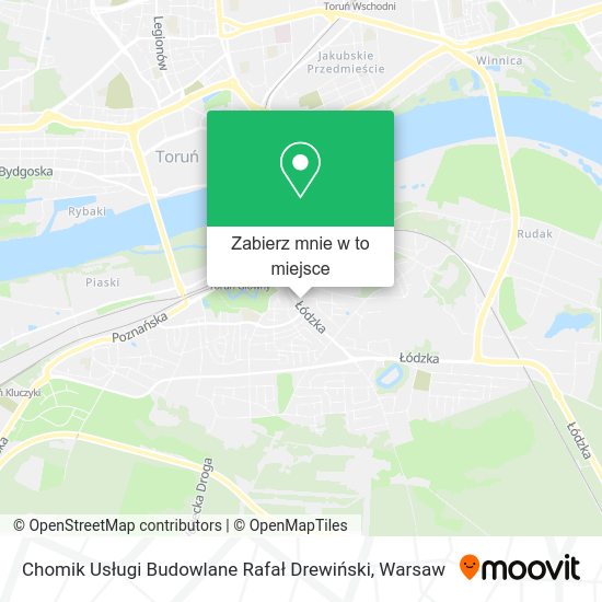 Mapa Chomik Usługi Budowlane Rafał Drewiński