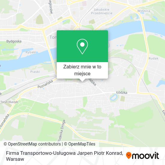 Mapa Firma Transportowo-Usługowa Jarpen Piotr Konrad