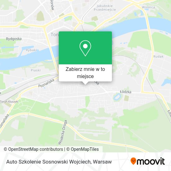 Mapa Auto Szkolenie Sosnowski Wojciech