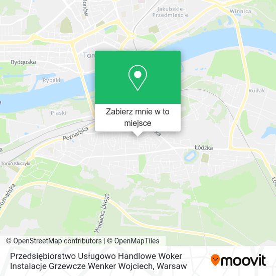 Mapa Przedsiębiorstwo Usługowo Handlowe Woker Instalacje Grzewcze Wenker Wojciech