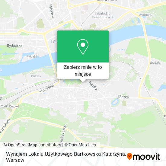 Mapa Wynajem Lokalu Użytkowego Bartkowska Katarzyna