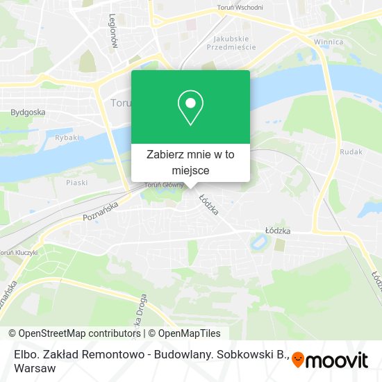 Mapa Elbo. Zakład Remontowo - Budowlany. Sobkowski B.