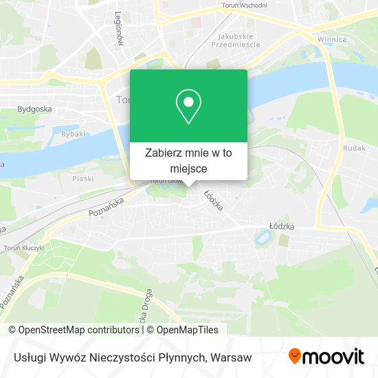 Mapa Usługi Wywóz Nieczystości Płynnych