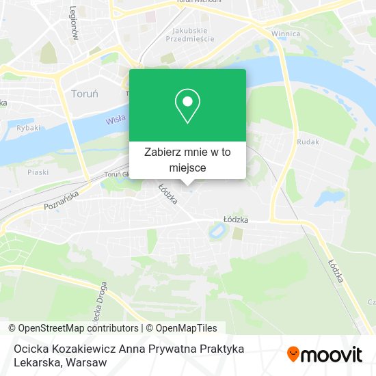 Mapa Ocicka Kozakiewicz Anna Prywatna Praktyka Lekarska