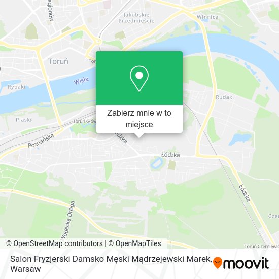 Mapa Salon Fryzjerski Damsko Męski Mądrzejewski Marek