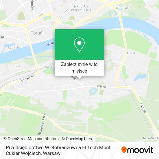 Mapa Przedsiębiorstwo Wielobranżowea El Tech Mont Cukier Wojciech