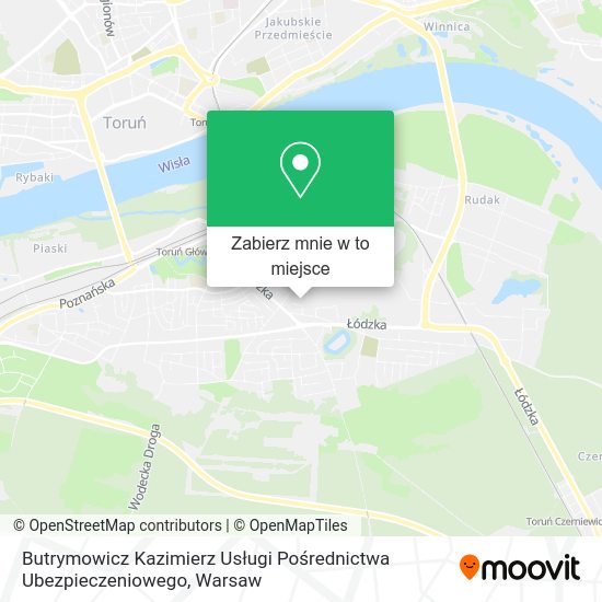 Mapa Butrymowicz Kazimierz Usługi Pośrednictwa Ubezpieczeniowego