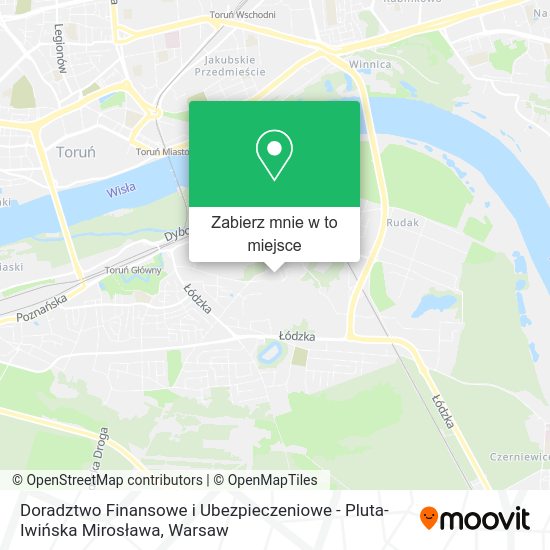 Mapa Doradztwo Finansowe i Ubezpieczeniowe - Pluta-Iwińska Mirosława