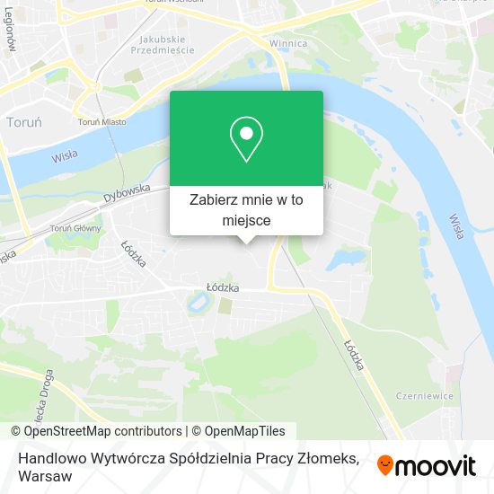 Mapa Handlowo Wytwórcza Spółdzielnia Pracy Złomeks