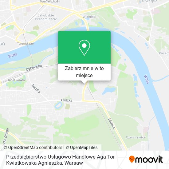 Mapa Przedsiębiorstwo Usługowo Handlowe Aga Tor Kwiatkowska Agnieszka