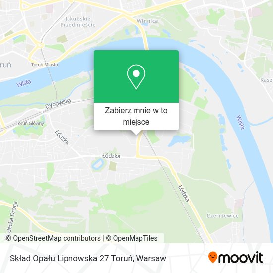 Mapa Skład Opału Lipnowska 27 Toruń