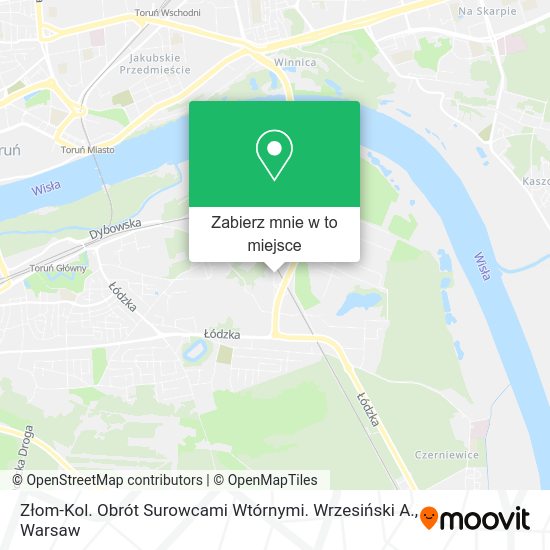 Mapa Złom-Kol. Obrót Surowcami Wtórnymi. Wrzesiński A.