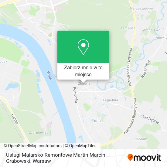 Mapa Usługi Malarsko-Remontowe Martin Marcin Grabowski