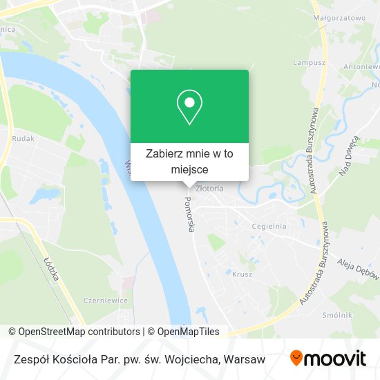 Mapa Zespół Kościoła Par. pw. św. Wojciecha