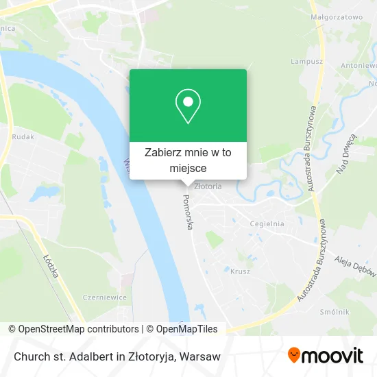 Mapa Church st. Adalbert in Złotoryja