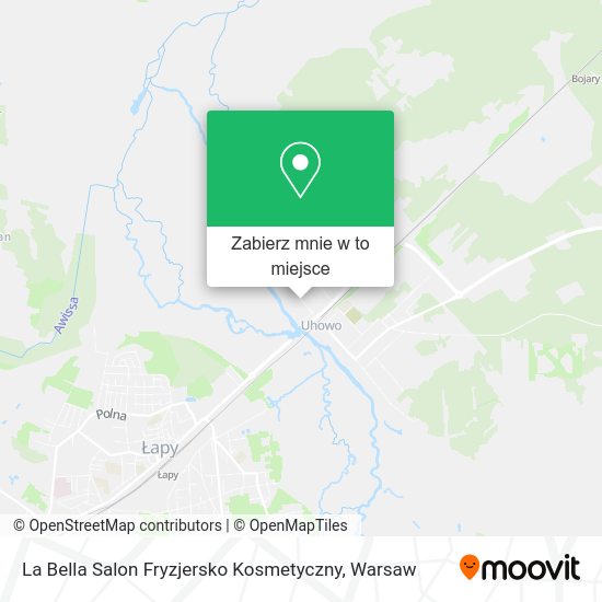 Mapa La Bella Salon Fryzjersko Kosmetyczny