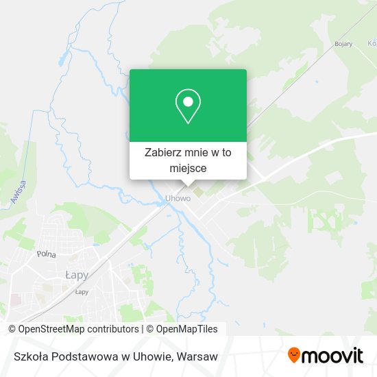 Mapa Szkoła Podstawowa w Uhowie