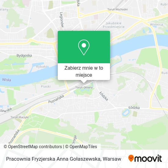 Mapa Pracownia Fryzjerska Anna Gołaszewska