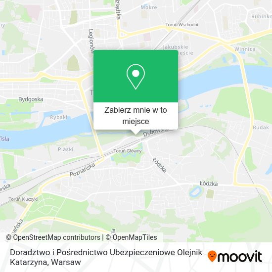 Mapa Doradztwo i Pośrednictwo Ubezpieczeniowe Olejnik Katarzyna