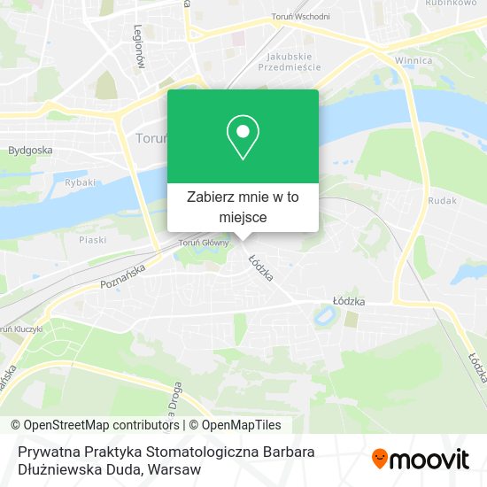 Mapa Prywatna Praktyka Stomatologiczna Barbara Dłużniewska Duda