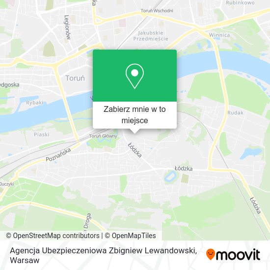 Mapa Agencja Ubezpieczeniowa Zbigniew Lewandowski