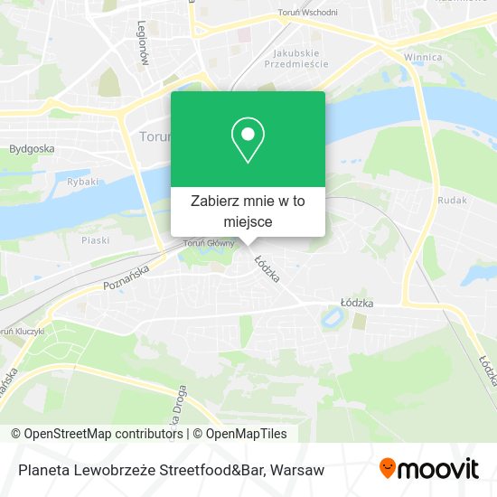 Mapa Planeta Lewobrzeże Streetfood&Bar