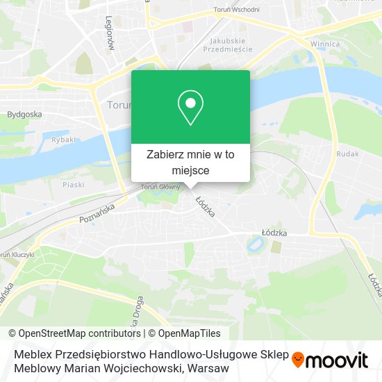 Mapa Meblex Przedsiębiorstwo Handlowo-Usługowe Sklep Meblowy Marian Wojciechowski