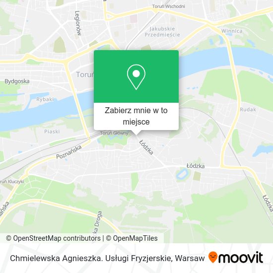 Mapa Chmielewska Agnieszka. Usługi Fryzjerskie