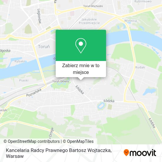 Mapa Kancelaria Radcy Prawnego Bartosz Wojtaczka