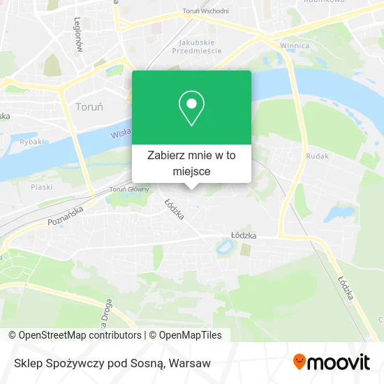 Mapa Sklep Spożywczy pod Sosną