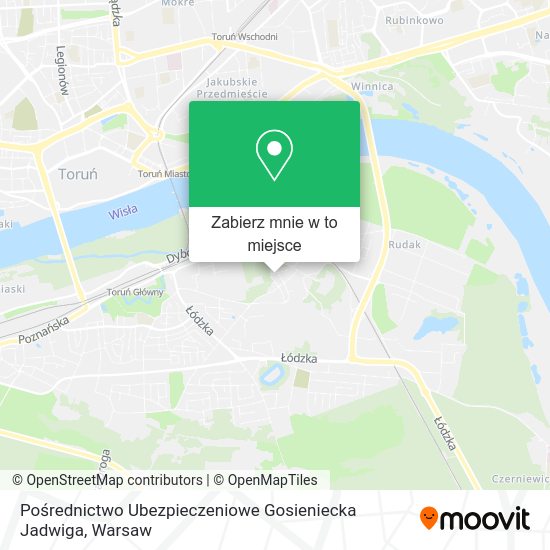 Mapa Pośrednictwo Ubezpieczeniowe Gosieniecka Jadwiga